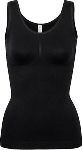 Unterhemd Figur formend 1 -3 St. Damen Shapewear schwarz Top Seamless Bauchweg