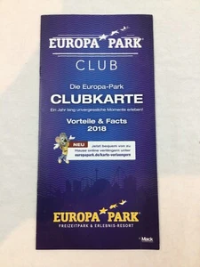 Europa-Park Europa Park Flyer Clubkarte Vorteile & Facts 2018 - Bild 1 von 2