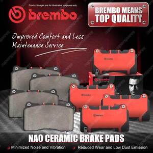 8x Brembo Front & Rear NAO Ceramic Brake Pads for Bentley Arnage RBS Continental