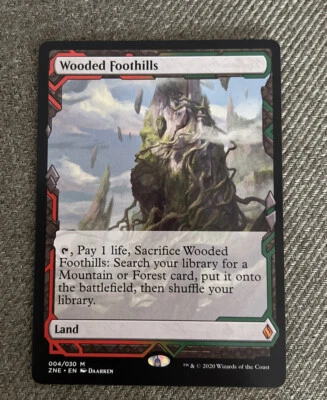 MTG Magic The Gathering  Wooded Foothills *NP - Image 1 of 2