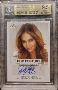 2013 Leaf Pop Century #bajl1 Jennifer Lopez Auto Bgs 9.5