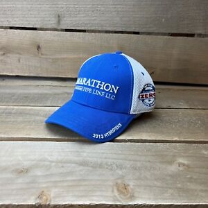 Marathon Pipeline LLC 2013 Hydro Testing Safety Blue Strapback Hat Cap