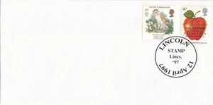 Lincoln Stamp Isaac Newton Barn Owl GB Cover Lincoln 1997 (136334) - Picture 1 of 1