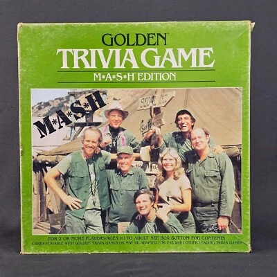 Vintage 1984 Golden Trivia Game: MASH/M*A*S*H Edition - DAMAGED CARDS - Image 1 of 4
