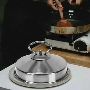 Accesorios para parrilla de plancha olla con tapa de vapor para cubierta protector contra salpicaduras cocina - Imagen 1 de 12