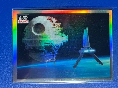 Topps Star Wars Galaxy Chrome 23 Refractor Vader's Shuttle #96 - Image 1 of 3