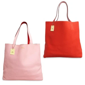 HERMES Double Sense 45 Tote Taurillon Swift calfskin Rouge Pivoine & Rose Sakura - Picture 1 of 10
