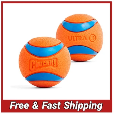 Chuckit! Ultra Ball Pequeño 2" Perro Buscador Juguete Duradero Goma Paquete de 2 Foto 1 de 4