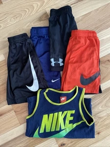 Nike / Under Armour Boys Lot Size 6. Tank Tops Shorts, Back To School - Picture 1 of 3