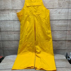 Stansport Yellow Bib Rain Overalls Pants Style No 2012 Size M Waterproof - Picture 1 of 11