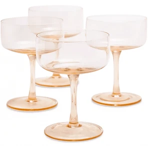 Vasos cupé apilables Oake, juego de 4, creados para Macy's - ámbar - Imagen 1 de 2