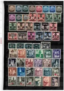 Germany ocupation Poland 1939/44. Lot stamps ( 3 pages ) MH , see description - Picture 1 of 3