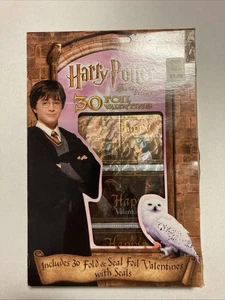 Harry Potter And the Sorcerer’s Stone 30 Foil Fold/Seal Valentines New Sealed - Picture 1 of 13