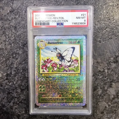 Butterfree 21/110 Legendary Collection Reverse Holo PSA 8 Pokemon Card - Image 1 of 2