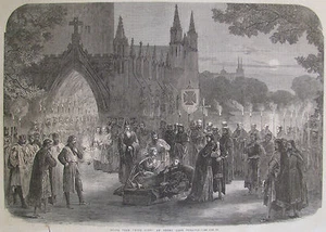 DRURY LANE TEATRO "KING JOHN" 1865 ILUSTRADO LONDRES NOTICIAS - Imagen 1 de 2