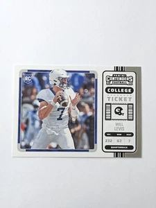 Will Levis 2023 Panini Chronicles Contenders College Ticket #2 Titans Rookie QB - Picture 1 of 2