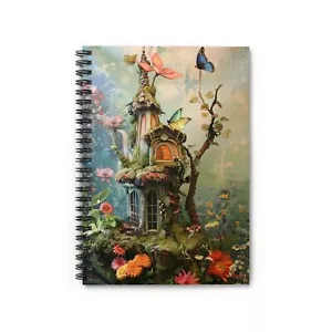 Whimsical Fairyland Spiral Notizbuch - linierte Linie - Bild 1 von 6