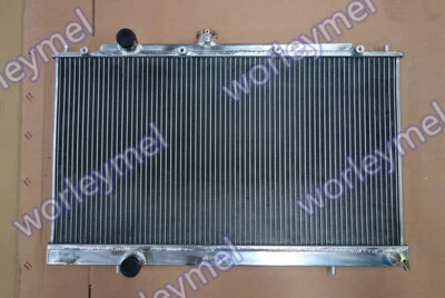 Aluminum Radiator For Mitsubishi Lancer EVO 4 5 6 IV V VI 1996-2001 97 98 99 00 - image 1 of 4