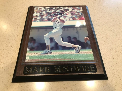 1987 Oakland Athletics Mark McGwire Rookie Plaque - New Cover