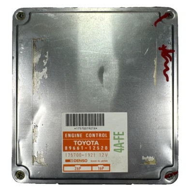 COMPUTADORA MOTOR TOYOTA COROLLA 1990 89661-12520 AT ECM ECU PCM OEM Foto 1 de 3