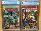 Super-Villain Team-Up #1 & 2 (Marvel 1975) CGC 8.5 WHITE PAGES - Doctor DOOM