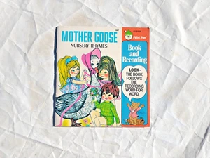 Mother Goose Nursery Rhymes Book and Record Vintage 1981 Peter Pan Records - Picture 1 of 4