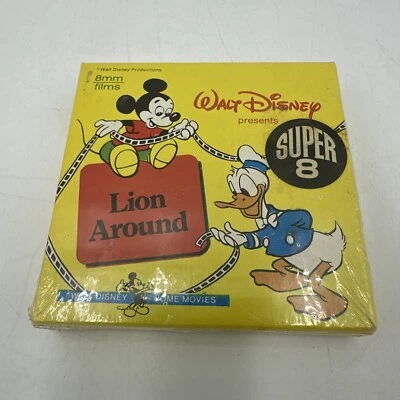 Lion Around, Walt Disney Home Movies, Super 8 mm, B & W, Silencioso ~ En muy buen estado Foto 1 de 4