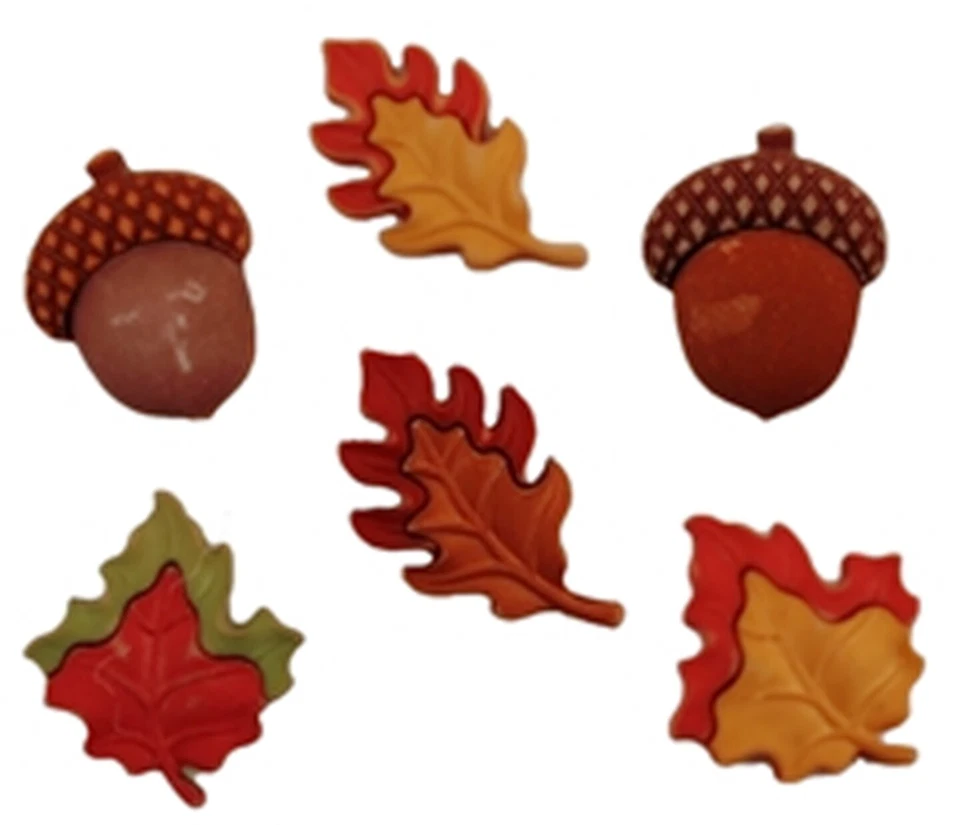 SEASON OF CHANGE BUTTONS FALL FRIENDS Autumn Card Making Sewing Scrapbooking - Image 1 of 1