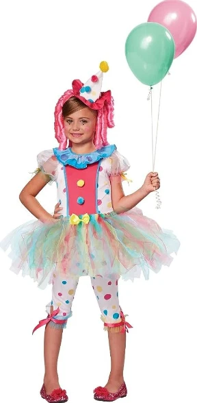 Disfraz de payaso caleidoscopio para niña Halloween Foto 1 de 1