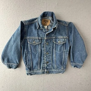 VINTAGE Gap Jacket Boys Extra Small Jean Denim Trucker Style Medium Wash Blue - Picture 1 of 8