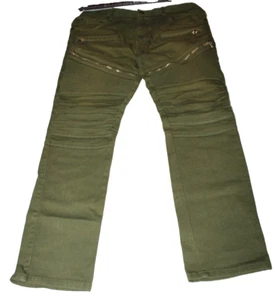 EIGHTH DSRTRK Denim Herren Jeans W36 L32 Faded Green Stretch Slim Fit Straight - Bild 1 von 12