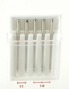 Janome Serger Needles Assorted Sizes 5 Count Pack New - Picture 1 of 1