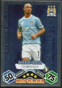 TOPPS MATCH ATTAX 2009-10-I-CARD-MANCHESTER CITY-STEPHEN IRELAND-SILVER FOIL - Picture 1 of 1