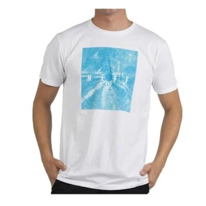 Neff T-Shirt Medium Men's White Graphic Short Sleeve Crewneck Cotton Tee - Picture 1 of 7