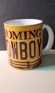 Wyoming Cowboy Kaffeetasse 15 Unzen Hero Style Keramiktasse Neu mit Mängeln - Bild 1 von 7