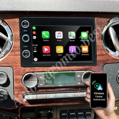 For 2006-2014 Ford F-250 F-350 Super Duty CarPlay Radio Android 13 GPS BT Stereo Foto 1 de 4