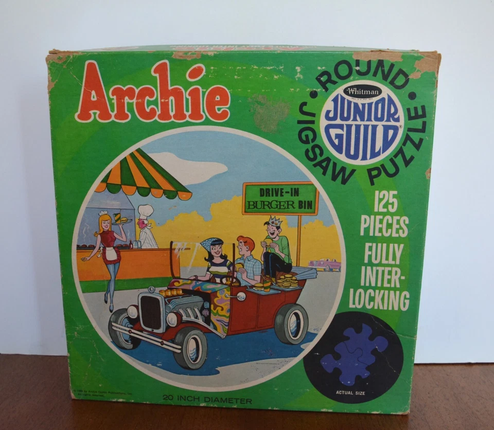 Rompecabezas redondo Archie Comics 1969 125 piezas 20" dia. Foto 1 de 4