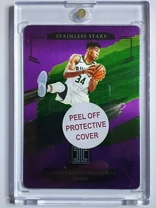 2020 Impeccable Giannis Antetokounmpo #10 PURPLE /49 Stainless Stars - Rare - Picture 1 of 3