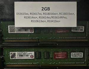 Synology / Transcend 4GB (2x2GB) 1Rx8 DDR3 1600 ECC RAM - Picture 1 of 1