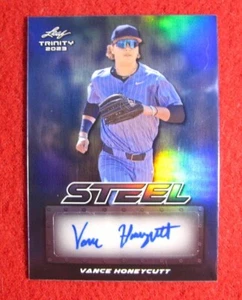 2023 Leaf Trinity Vance Honeycutt 10/10 Steel Rookie Autograph RC Auto UNC - Picture 1 of 2