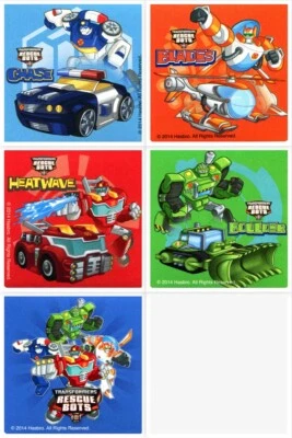 Transformers Rescue Bots Stickers x 5 - Birthday Party Supplies - Favours Loot — 第 1/4 张图片