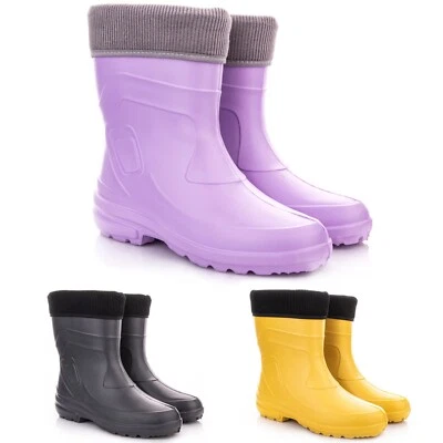 LEMIGO Gummistiefel Damen gefütterte EVA leicht wasserdicht Thermostiefel Jessy