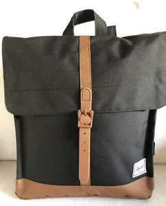 Herschel Eco City Medium Backpack In Black And Brown - Picture 1 of 18
