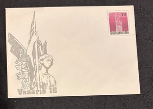 Original Stamped Cover. Lithuania 1991 Statue Liberty cover with printed stamp - Picture 1 of 4