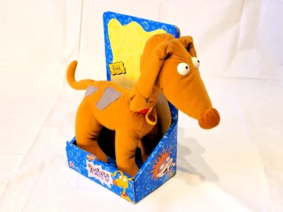 Peluche Rugrats 1997 vintage perro ladrando espiga Mattel Nickelodeon Works 17637 Foto 1 de 4