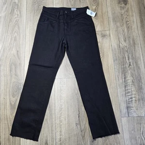 AG Adriano Goldschmied Jeans Black X high rise straight crop size 27 $215 - Imagen 1 de 15