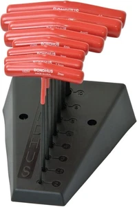 Bondhus 8pc 6In Hex Driver Metric 2-10mm Set With Stand Torque Control - B15289 - Picture 1 of 4