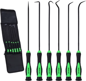 6 Pcs Pick and Hook Set Tool for Auto Oil Seal O Ring Gasket Puller Remover New - Picture 1 of 8