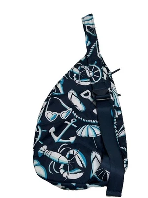 Vera Bradley Lighten Up Essential Sling Bag-Beach-Shore Enough-LARGE-lobster NEW - Image 1 of 4