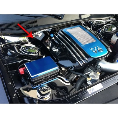 Cortafuegos para Chrysler/Dodge Charger/Magnum/300 2005-10 [acero inoxidable/cepillado] Foto 1 de 4